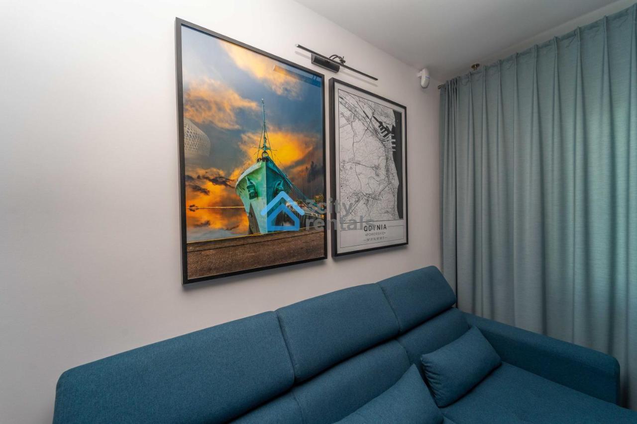 Bright And Blue 3City Apartment With Balcony In Gdynia By Noclegi Renters Exterior photo